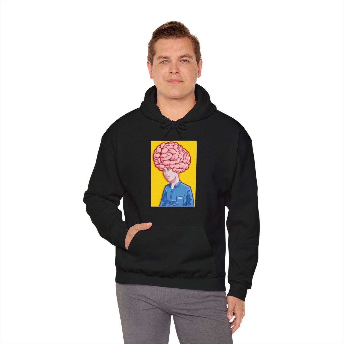Big Brain - Unisex Heavy Blend™ Hooded Sweatshirt
