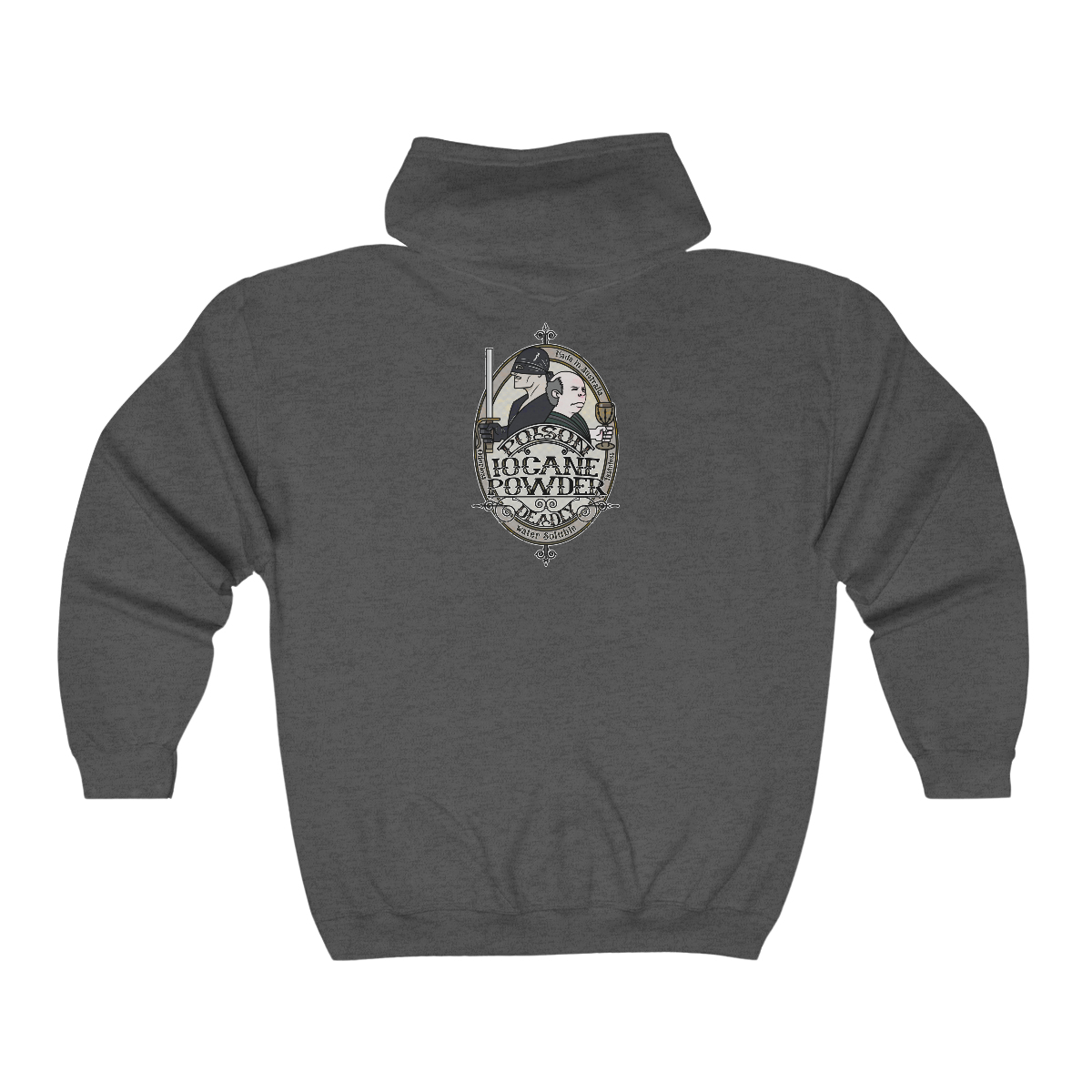 Poison Badge (monochrome) - Unisex Heavy Blend™ Full Zip Hooded Sweatshirt