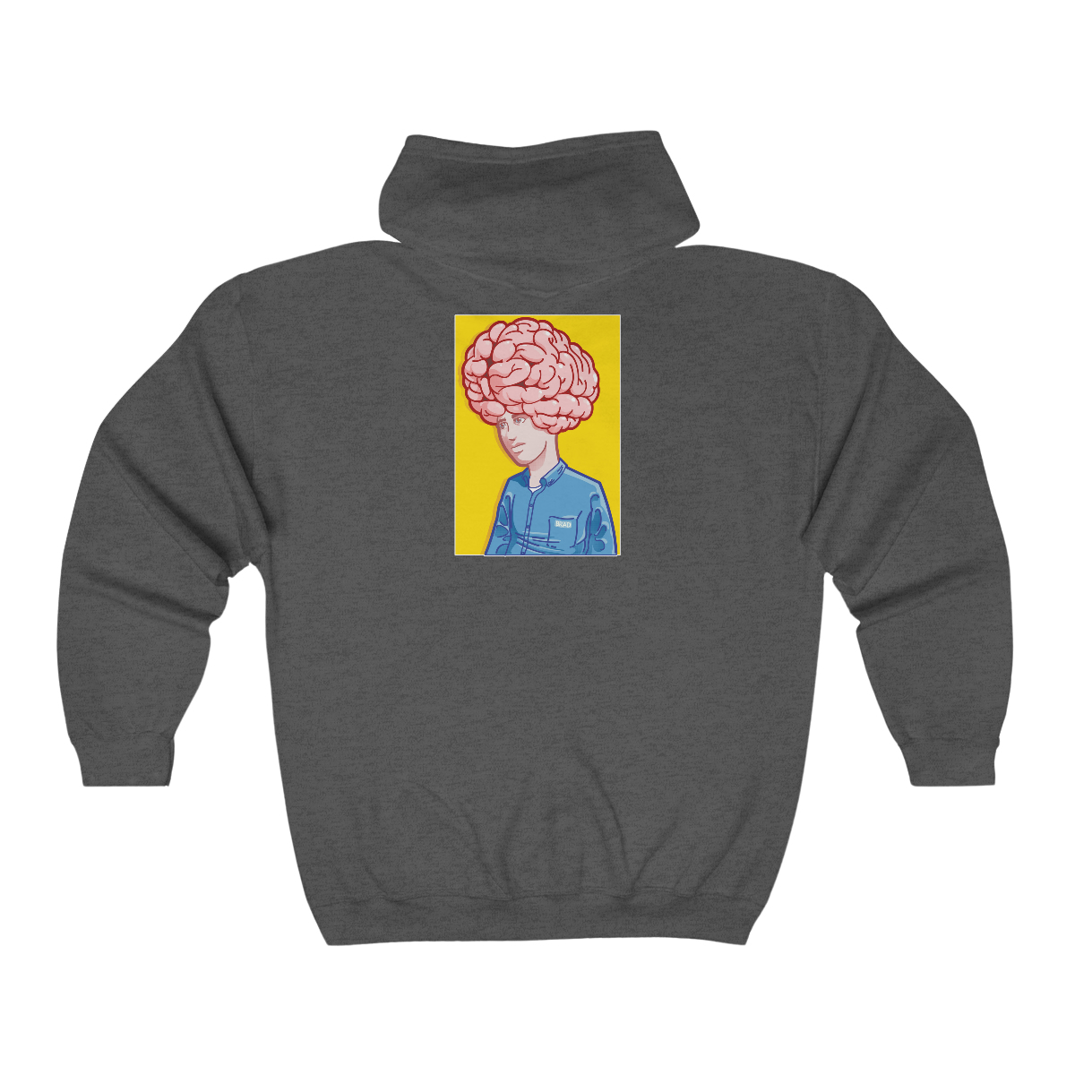 Big Brain - Unisex Heavy Blend™ Full Zip Hooded Sweatshirt