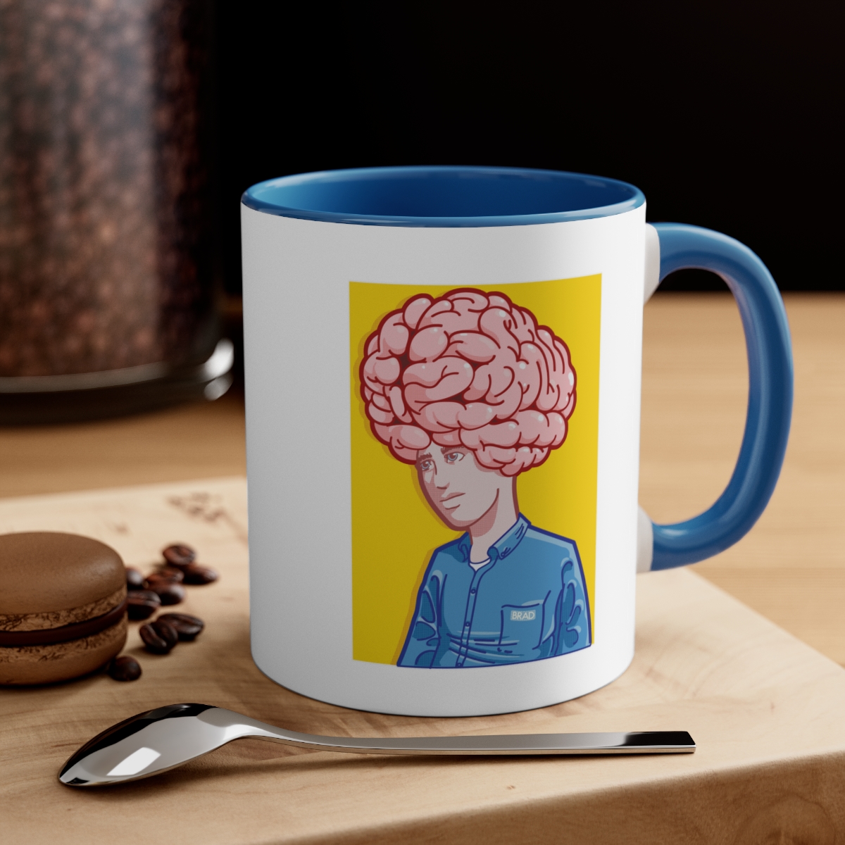 Big Brain - Accent Coffee Mug, 11oz